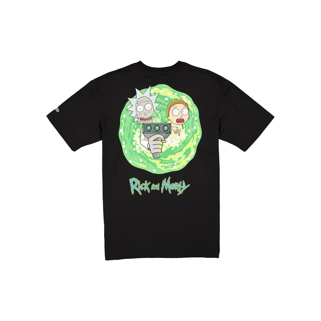 Rick and Morty Portal Gun Black T-Shirt - Image 2