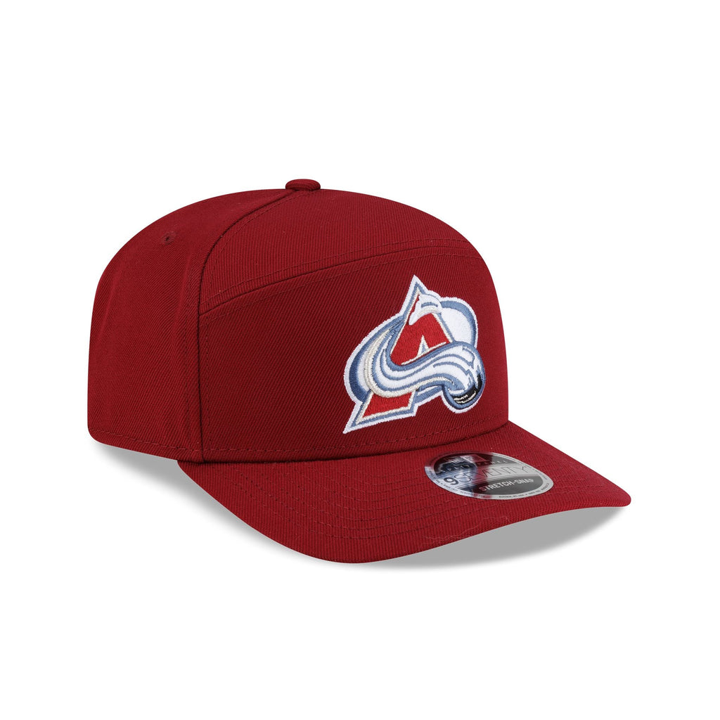Colorado Avalanche Poly Split Panel 9SEVENTY Stretch-Snap Hat - Image 3