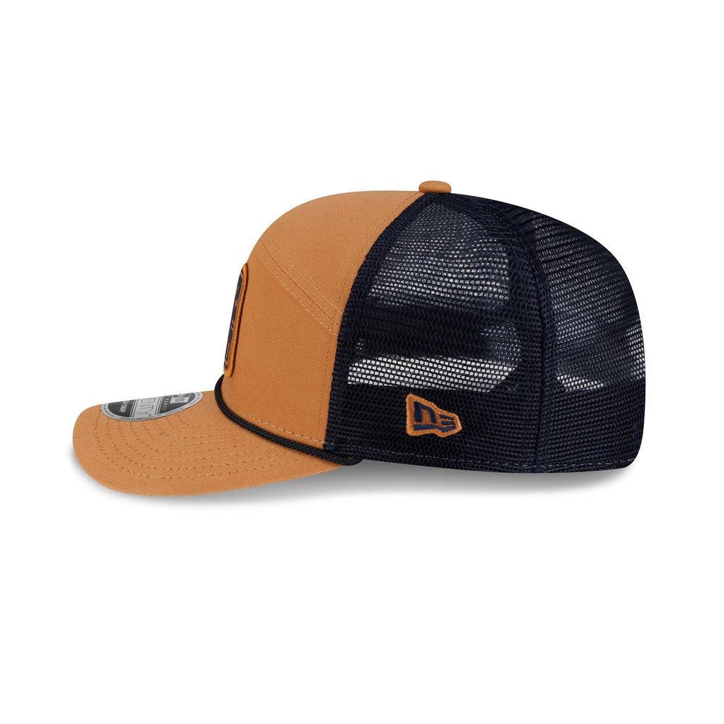 Houston Astros Light Bronze Split Panel 9SEVENTY Trucker Hat - Image 4