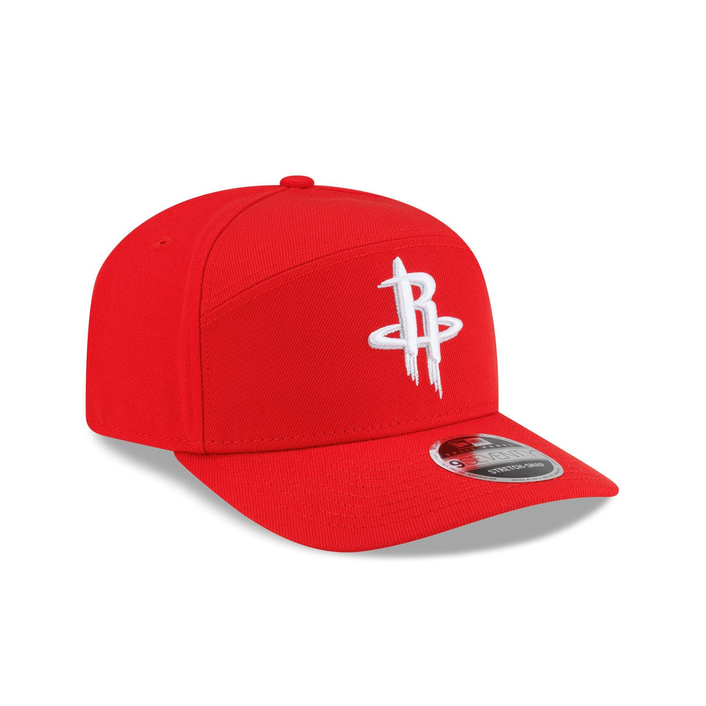 Houston Rockets Poly Split Panel 9SEVENTY Stretch-Snap Hat - Image 3