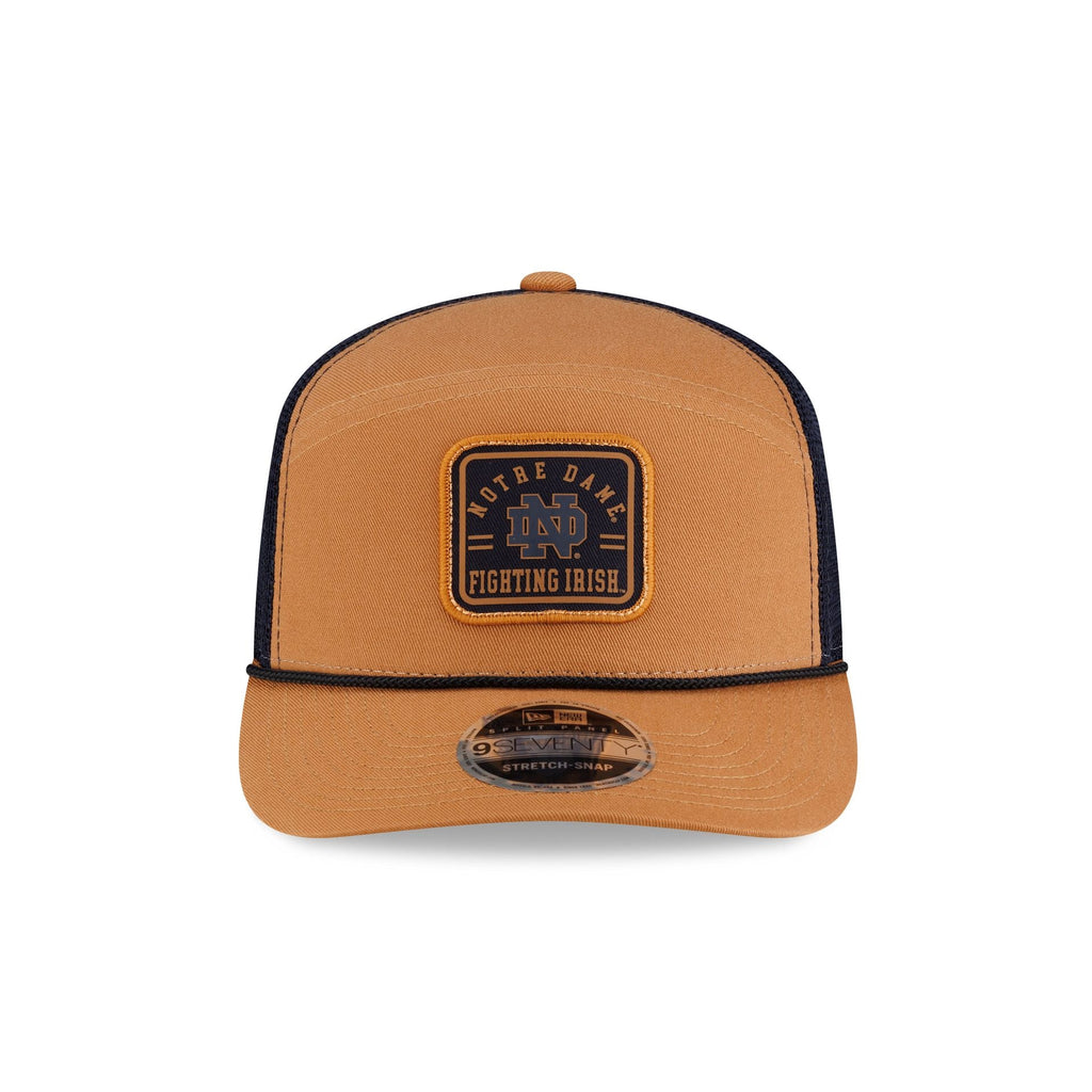 Notre Dame Fighting Irish Light Bronze Split Panel 9SEVENTY Trucker Hat - Image 2