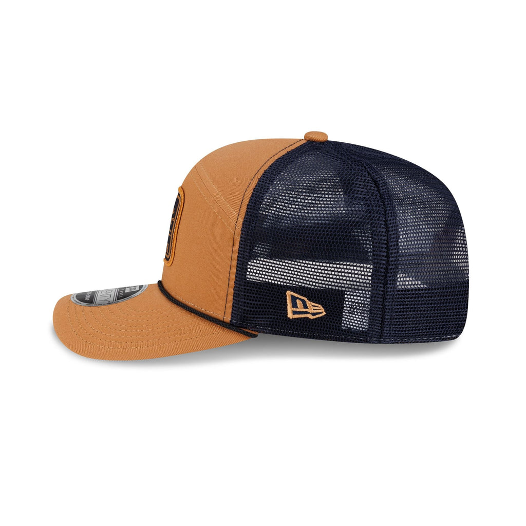Notre Dame Fighting Irish Light Bronze Split Panel 9SEVENTY Trucker Hat - Image 4