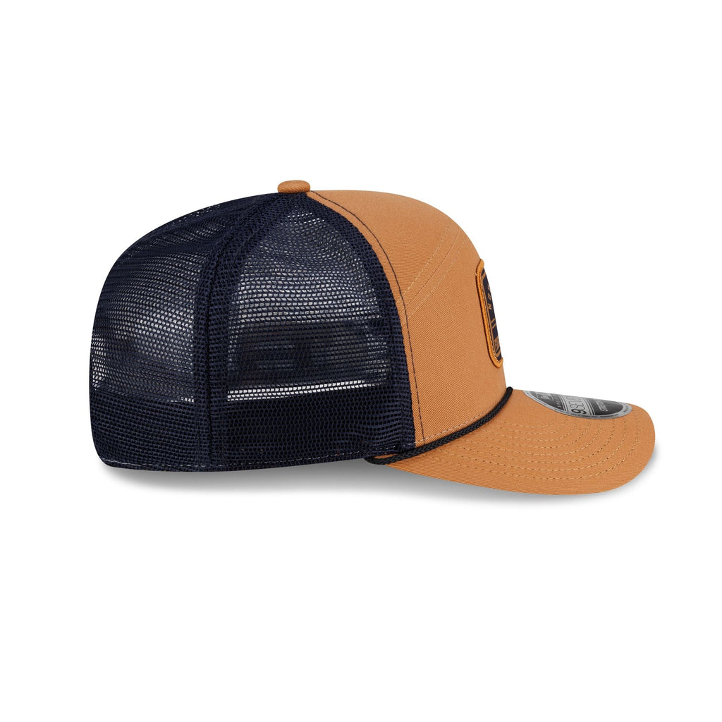 Notre Dame Fighting Irish Light Bronze Split Panel 9SEVENTY Trucker Hat - Image 5