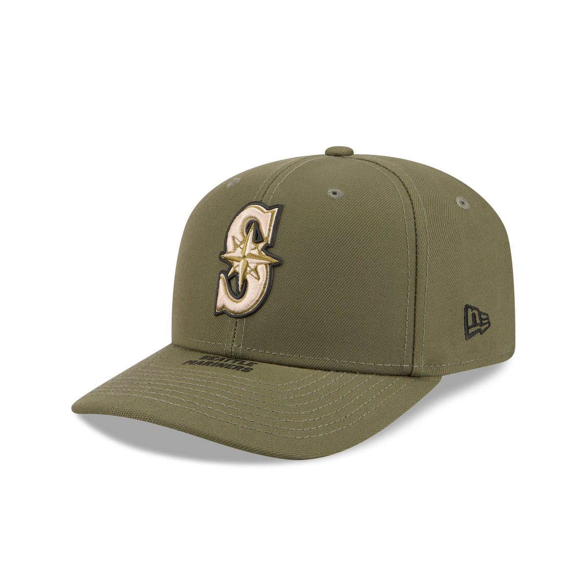 Seattle Mariners Armed Forces Day 2026 9SEVENTY Stretch-Snap Hat - Image 3