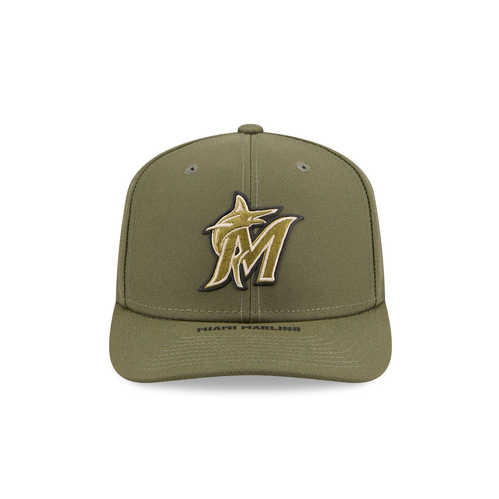 Miami Marlins Armed Forces Day 2026 9SEVENTY Stretch-Snap Hat - Image 2