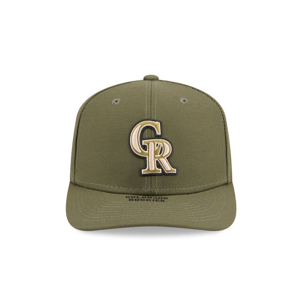 Colorado Rockies Armed Forces Day 2026 9SEVENTY Stretch-Snap Hat - Image 2