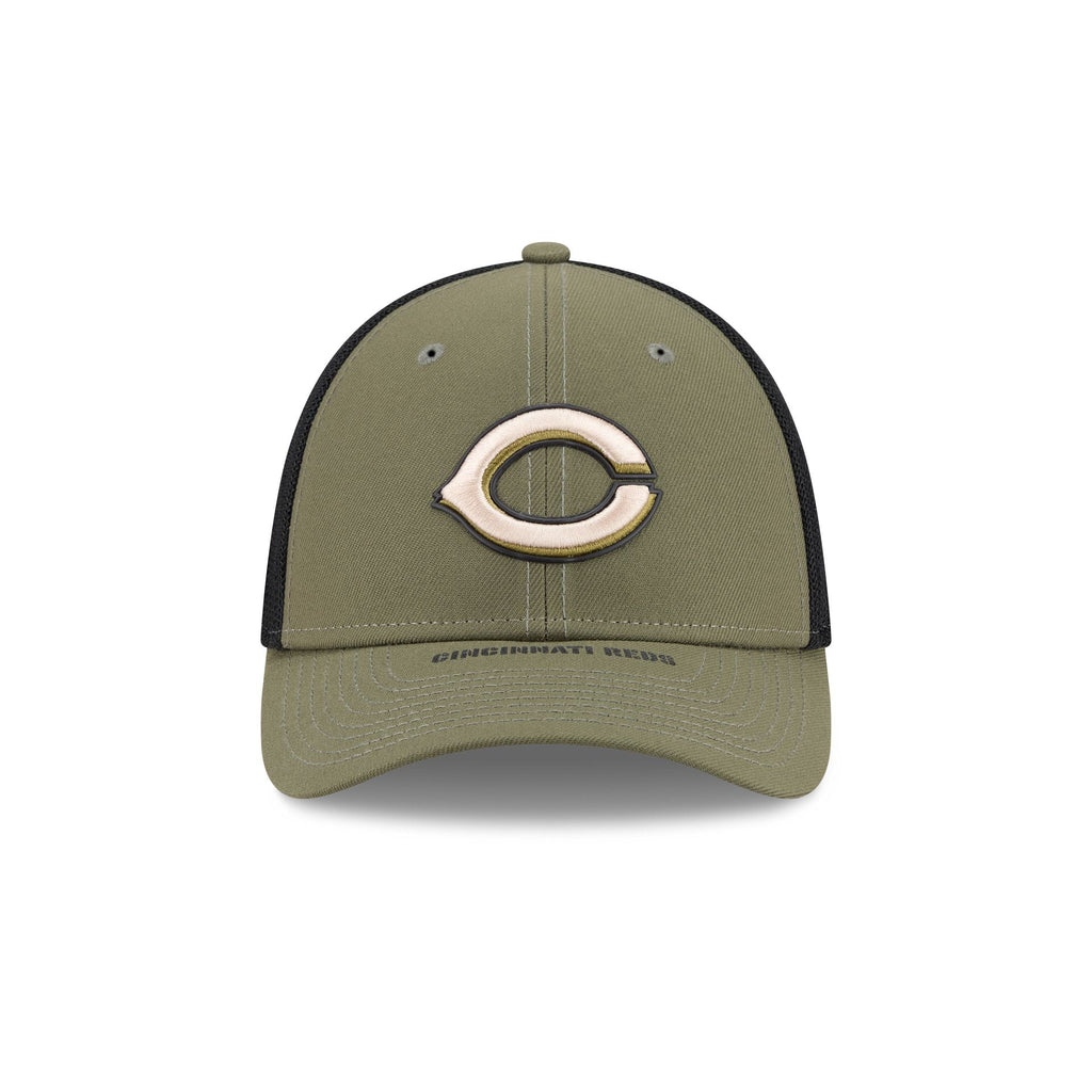 Cincinnati Reds Armed Forces Day 2026 39THIRTY M-Crown Stretch Fit Hat - Image 2