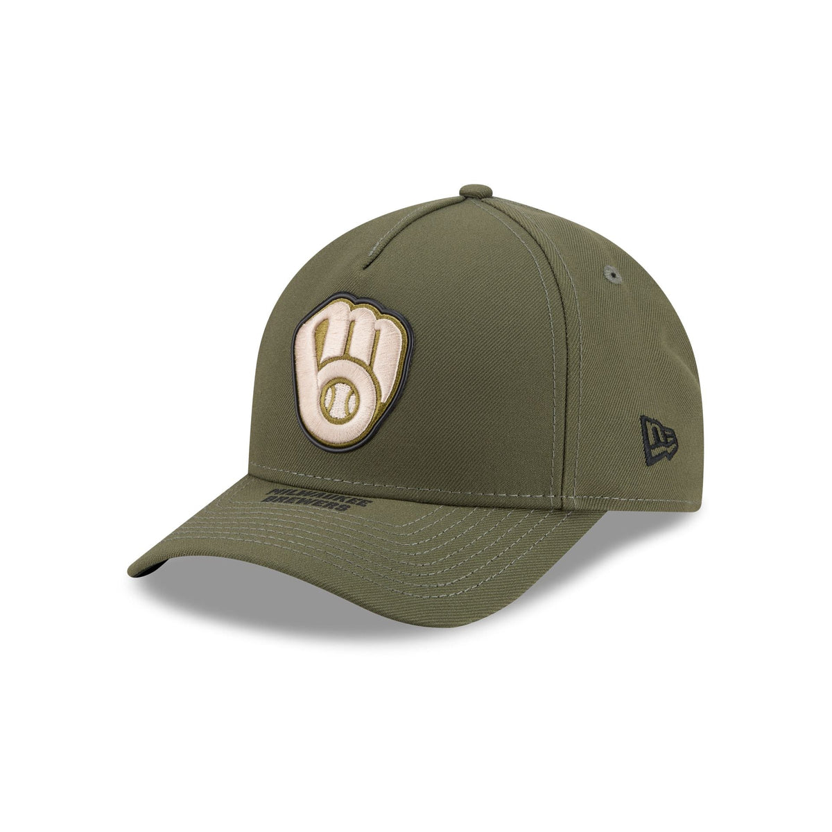 Milwaukee Brewers Armed Forces Day 2026 9FORTY M-Crown A-Frame Snapback Hat - Image 3