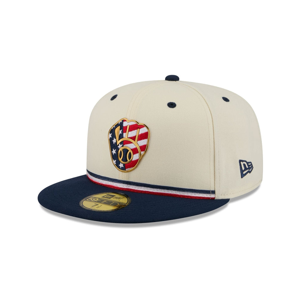 Milwaukee Brewers Independence Day 2026 59FIFTY Fitted Hat - Image 3