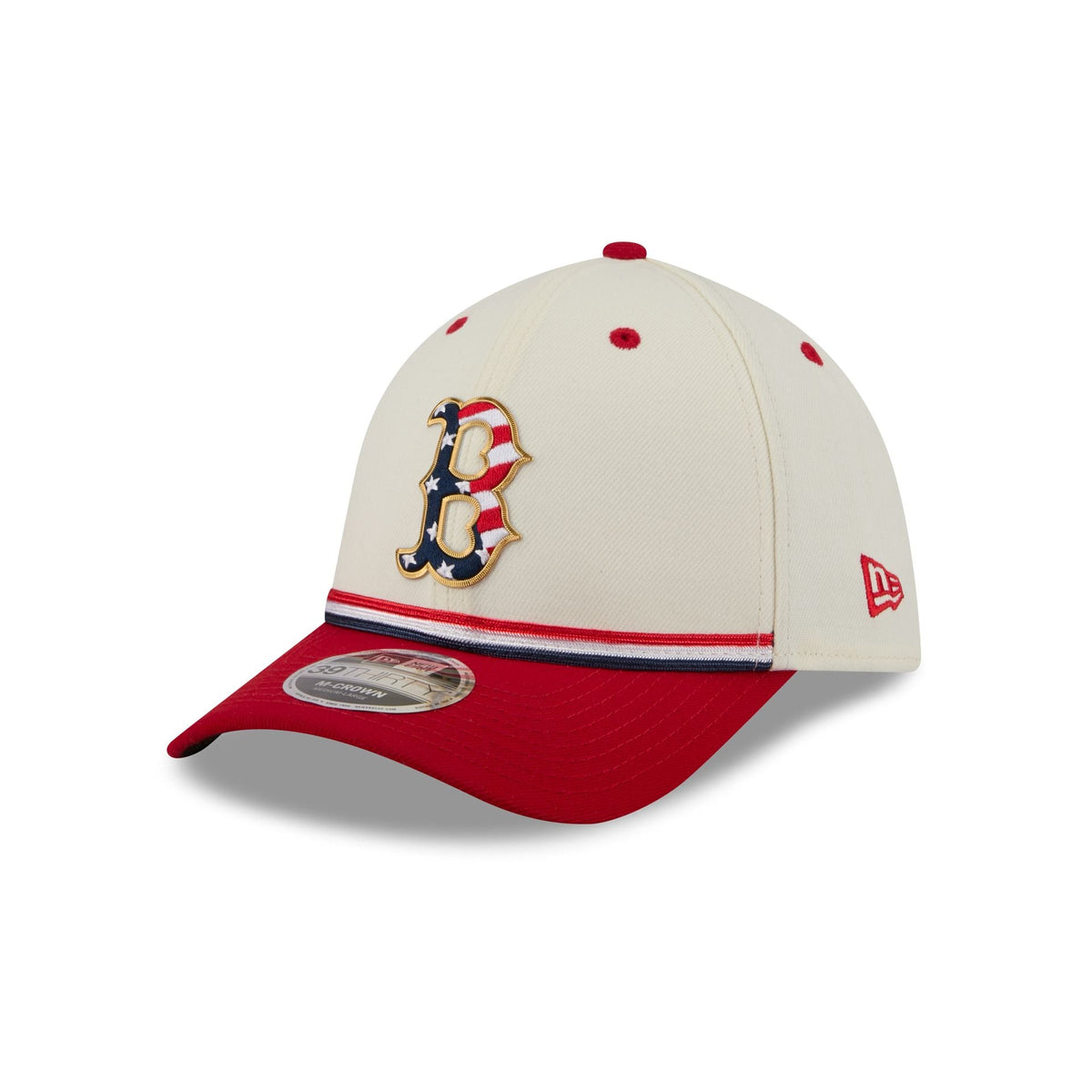 Boston Red Sox Independence Day 2026 39THIRTY M-Crown Stretch Fit Hat - Image 3