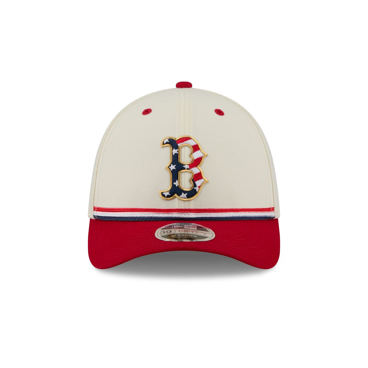 Boston Red Sox Independence Day 2026 39THIRTY M-Crown Stretch Fit Hat - Image 2