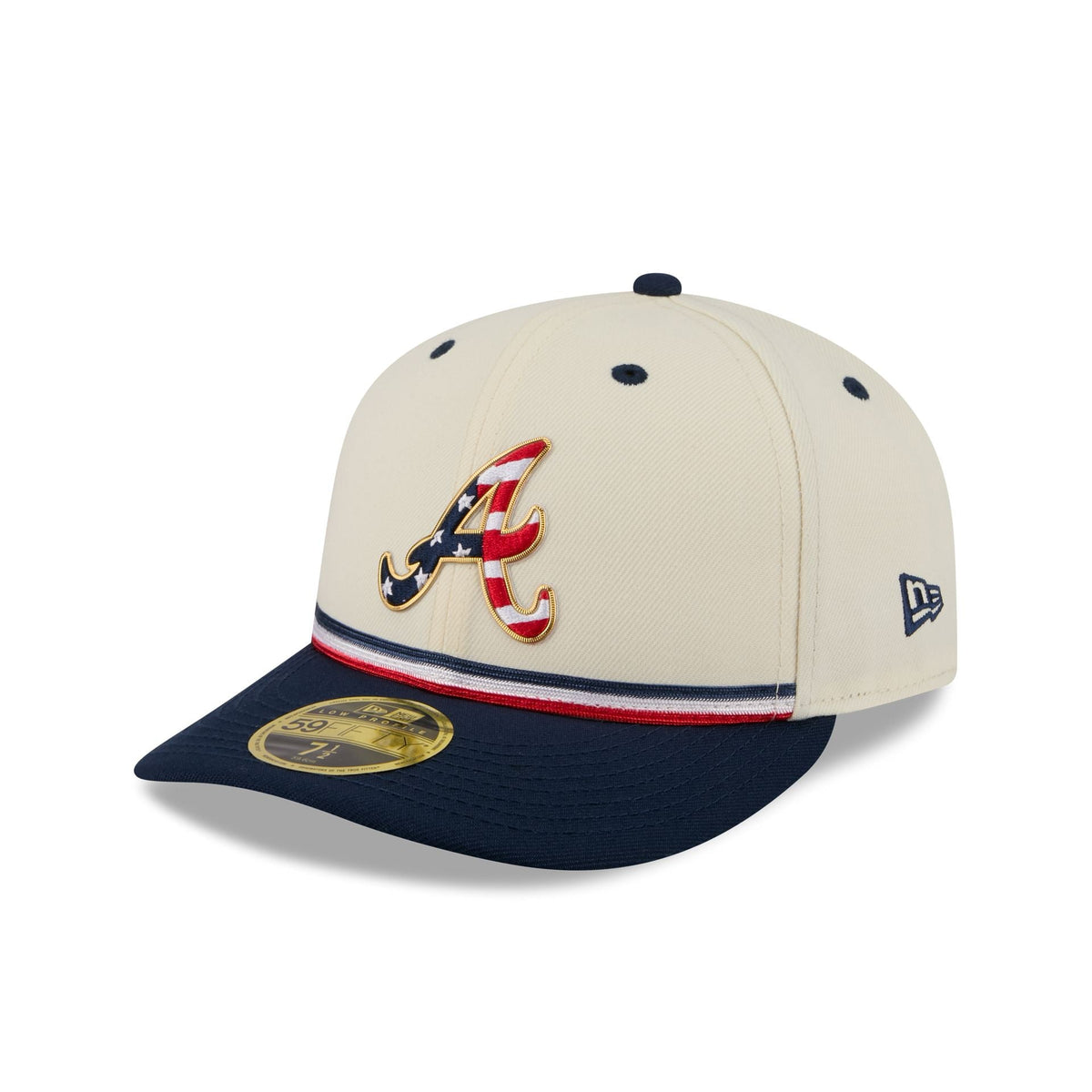 Atlanta Braves Independence Day 2026 Low Profile 59FIFTY Fitted Hat - Image 3