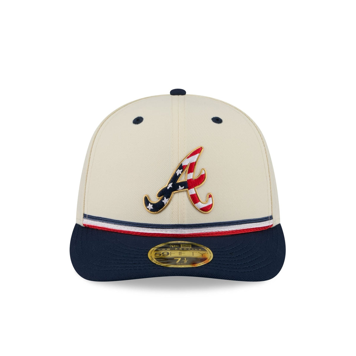 Atlanta Braves Independence Day 2026 Low Profile 59FIFTY Fitted Hat - Image 2