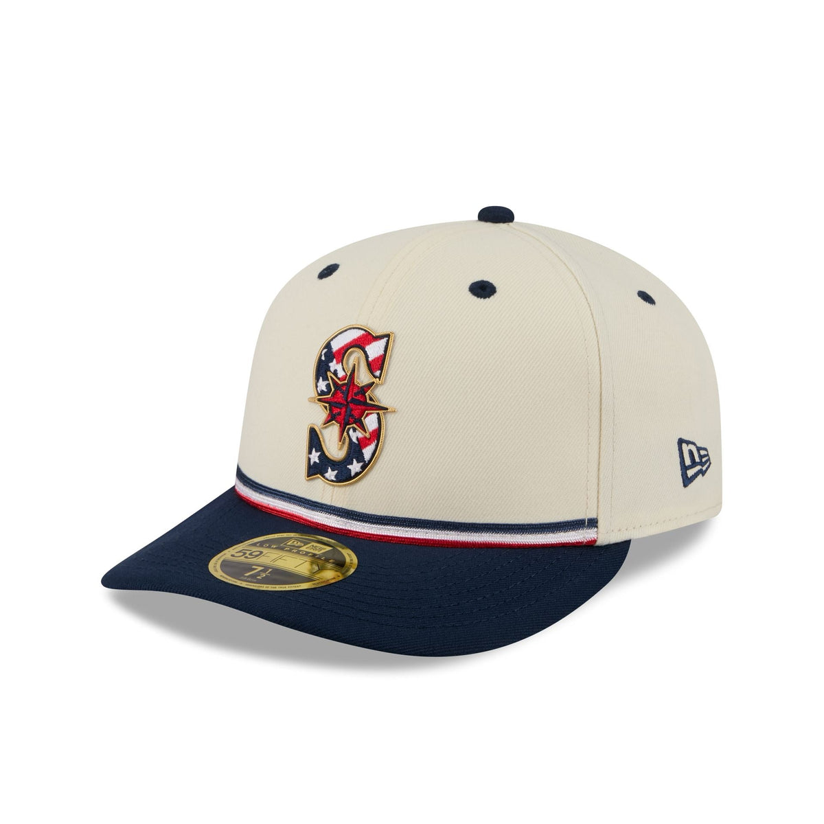 Seattle Mariners Independence Day 2026 Low Profile 59FIFTY Fitted Hat - Image 3