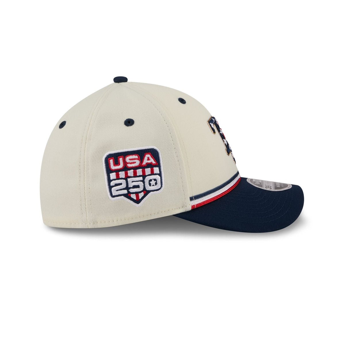 Tampa Bay Rays Independence Day 2026 39THIRTY M-Crown Stretch Fit Hat - Image 4