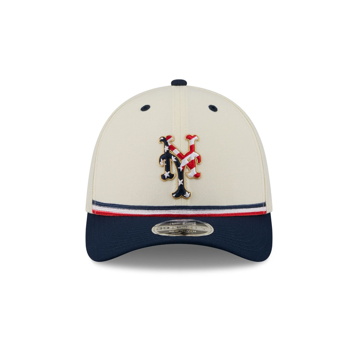 New York Mets Independence Day 2026 39THIRTY M-Crown Stretch Fit Hat - Image 2