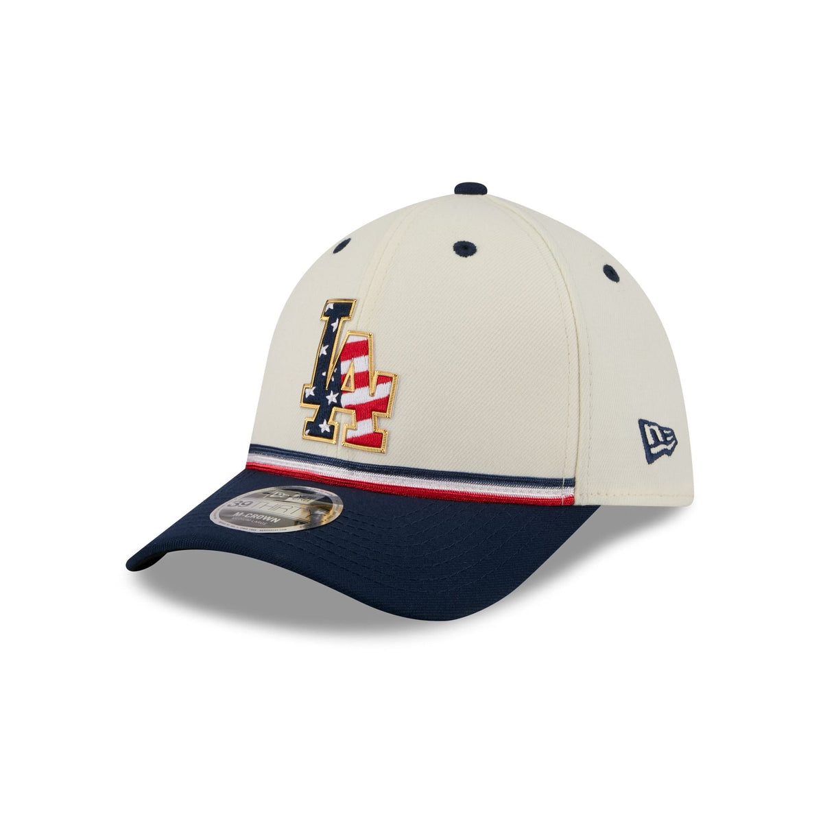 Los Angeles Dodgers Independence Day 2026 39THIRTY M-Crown Stretch Fit Hat - Image 3