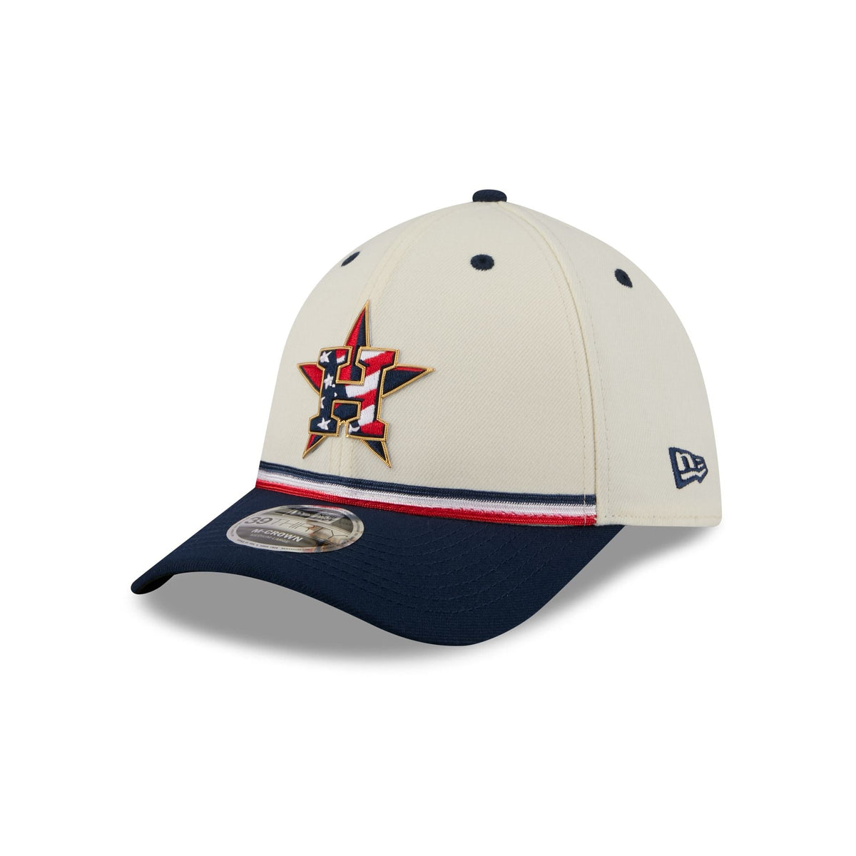 Houston Astros Independence Day 2026 39THIRTY M-Crown Stretch Fit Hat - Image 3