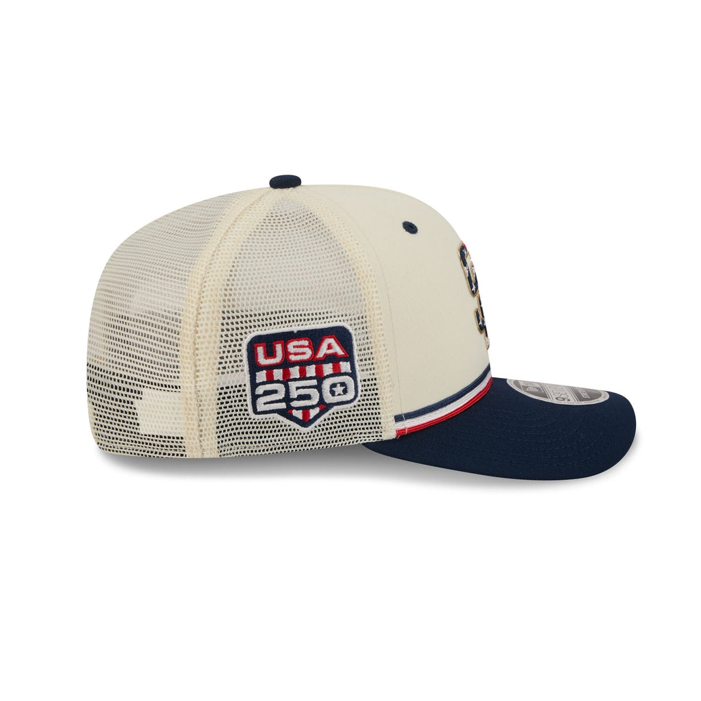 San Diego Padres Independence Day 2026 9SEVENTY Trucker Hat - Image 4