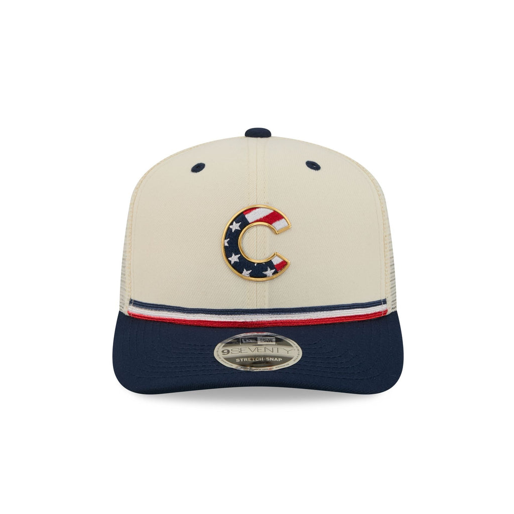 Chicago Cubs Independence Day 2026 9SEVENTY Trucker Hat - Image 2