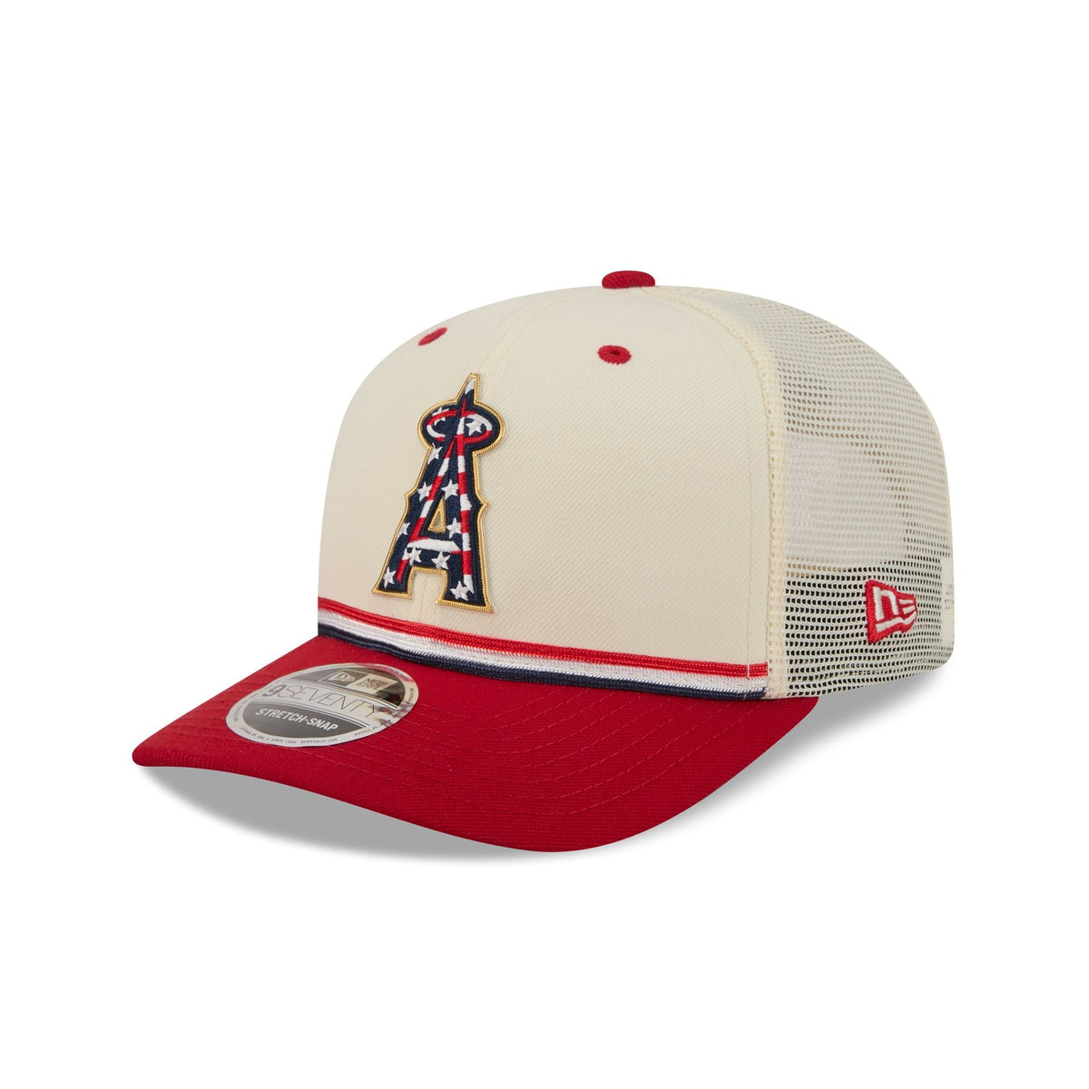 Los Angeles Angels Independence Day 2026 9SEVENTY Trucker Hat - Image 3