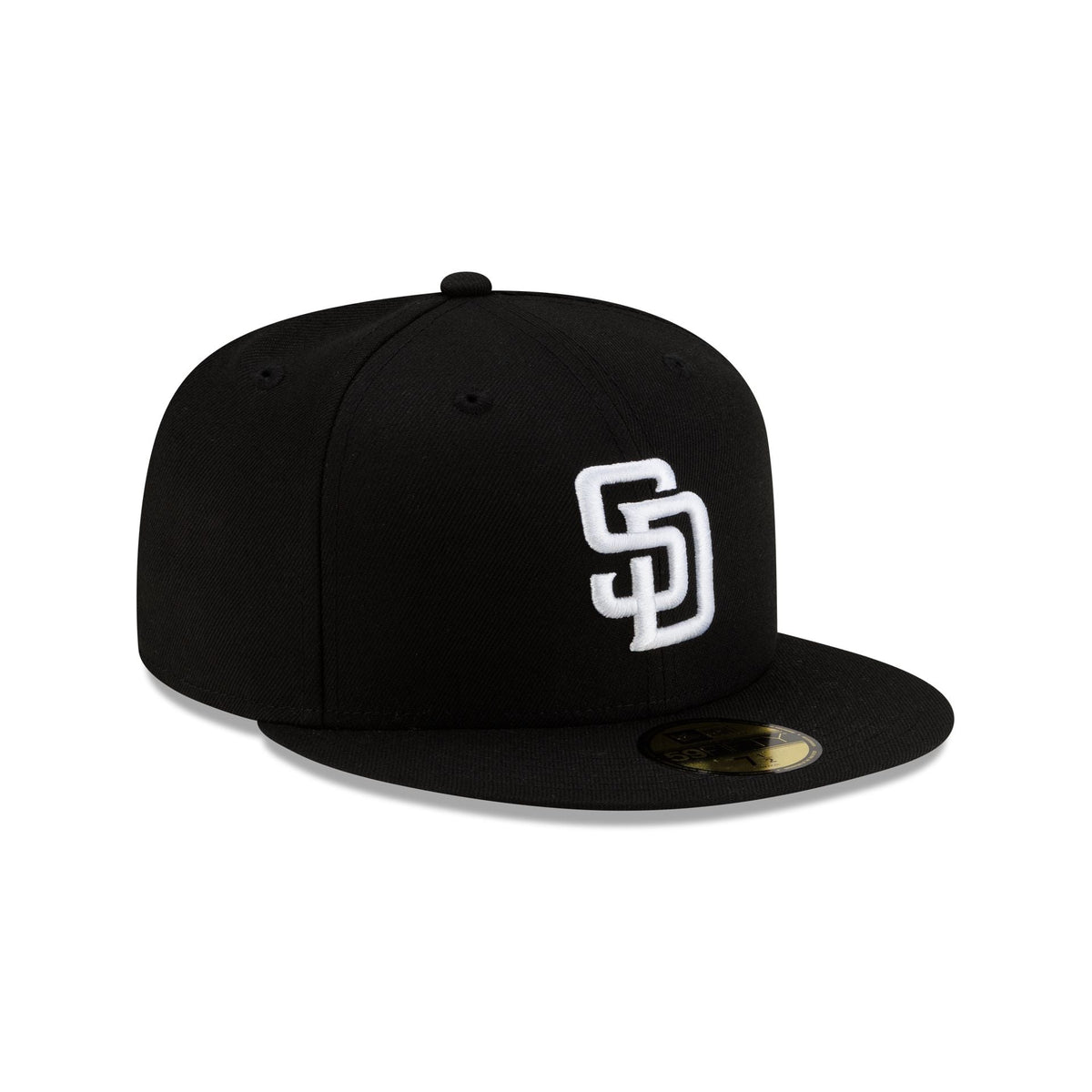 San Diego Padres Basic Black & White 59FIFTY Fitted Hat - Image 3