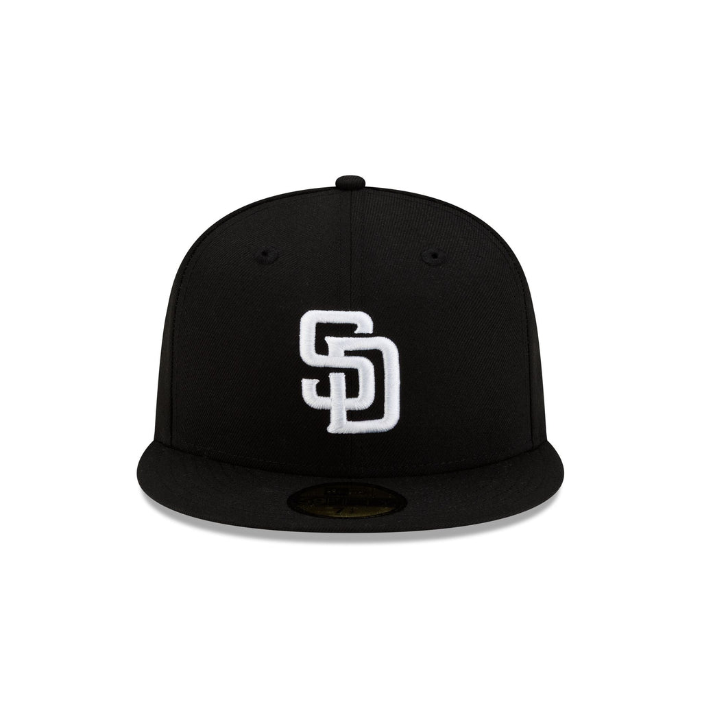 San Diego Padres Basic Black & White 59FIFTY Fitted Hat - Image 2