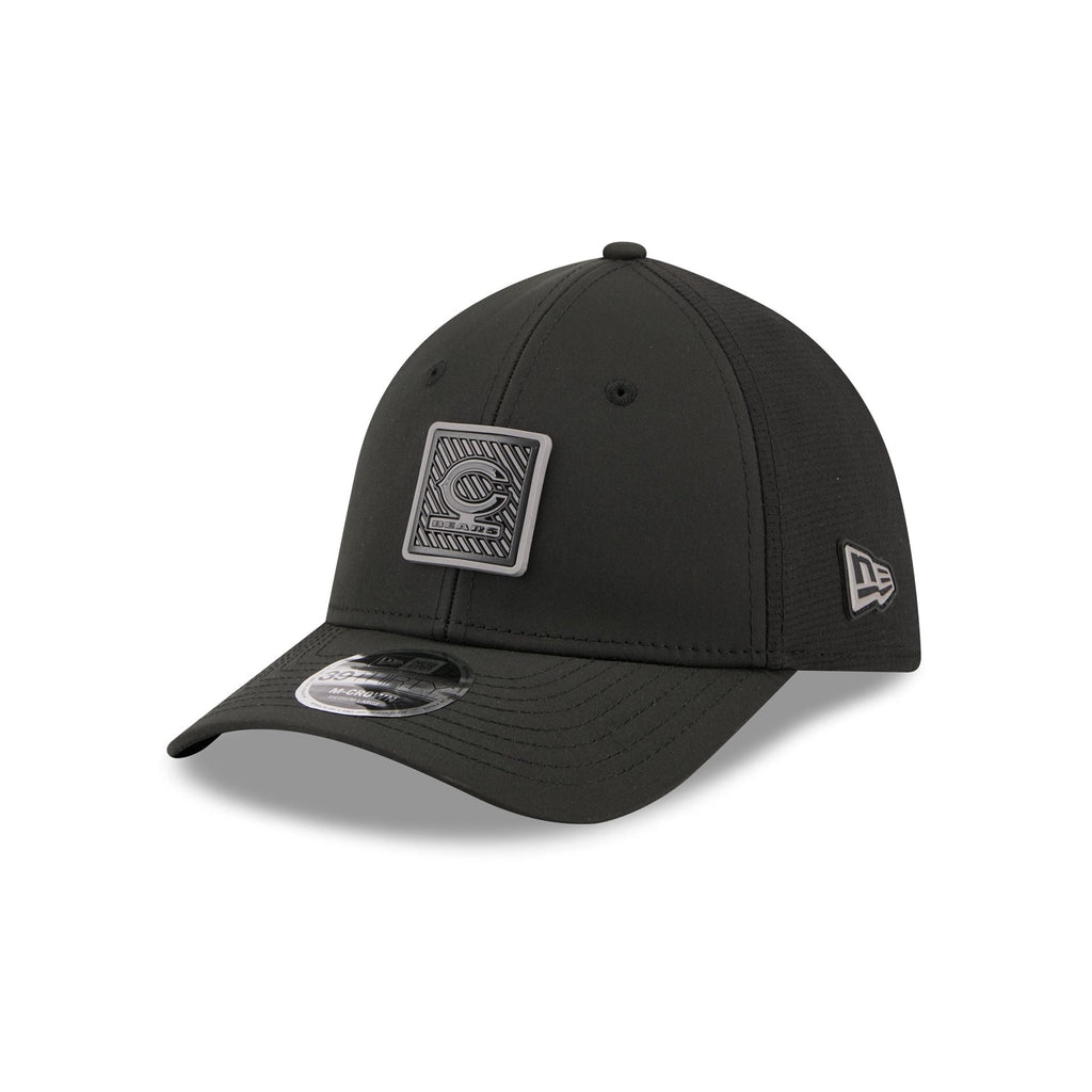 Chicago Bears 2026 Training Black 39THIRTY M-Crown Stretch-Fit Hat - Image 3