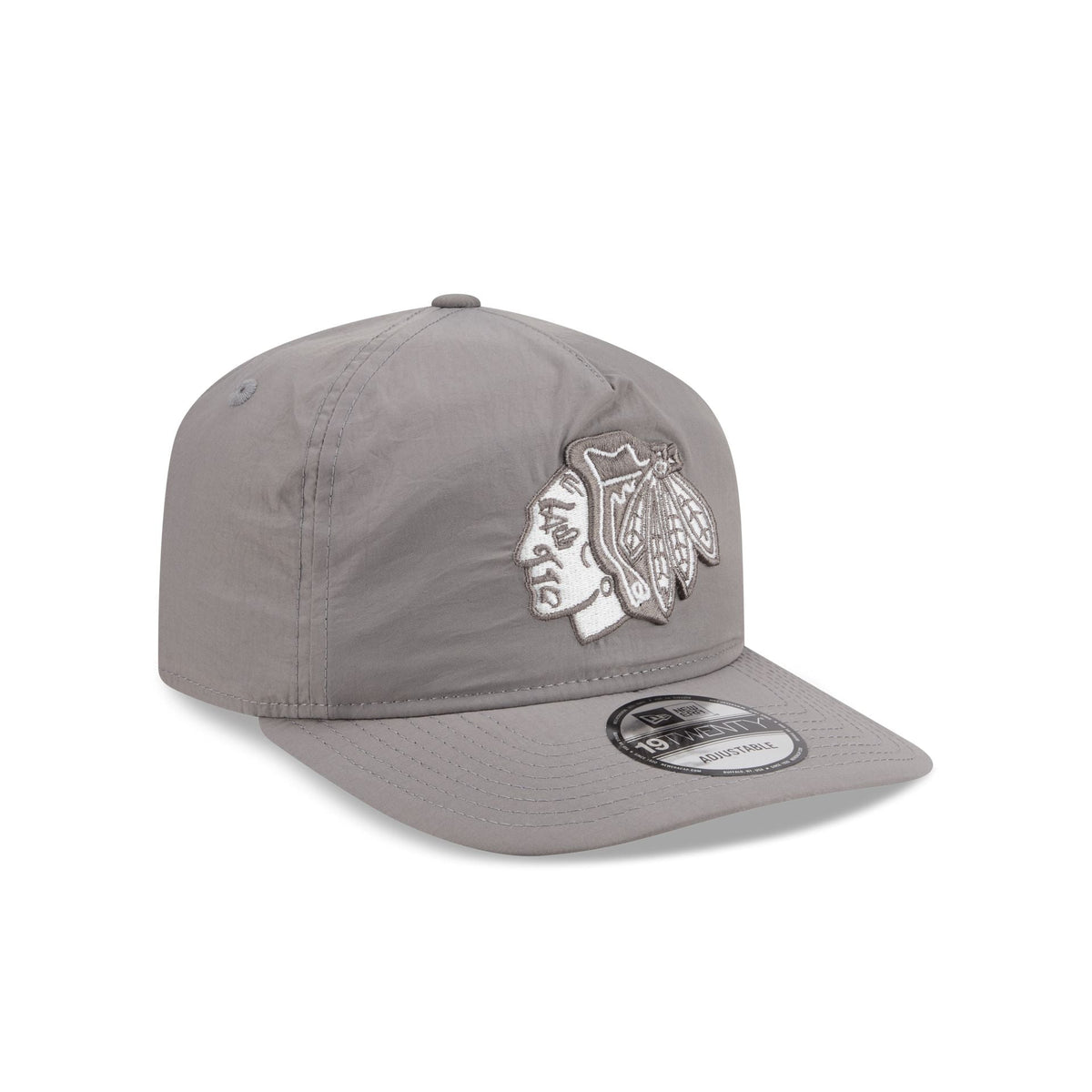 Chicago Blackhawks Gray Nylon 19TWENTY Adjustable Hat - Image 3