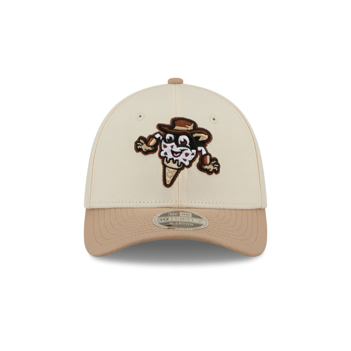 Binghamton Rumble Ponies Theme Night Beige 39THIRTY M-Crown Stretch Fit Hat - Image 2