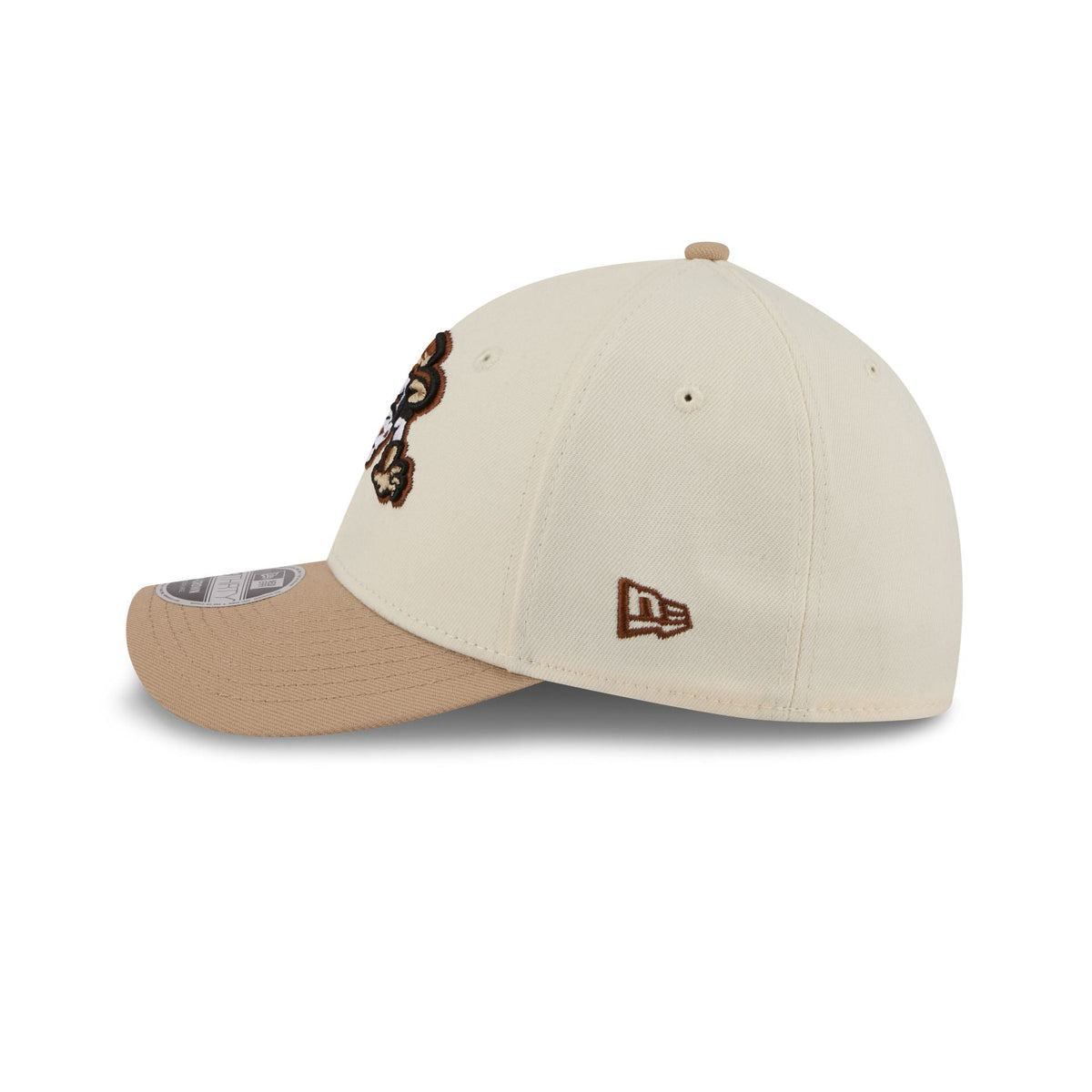 Binghamton Rumble Ponies Theme Night Beige 39THIRTY M-Crown Stretch Fit Hat - Image 4