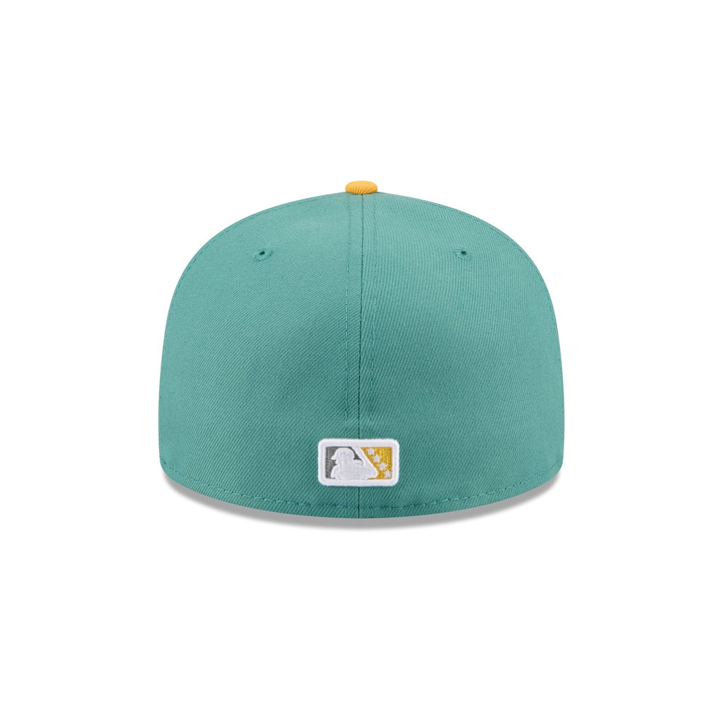 Worcester Red Sox Theme Night Light Green 59FIFTY Fitted Hat - Image 6