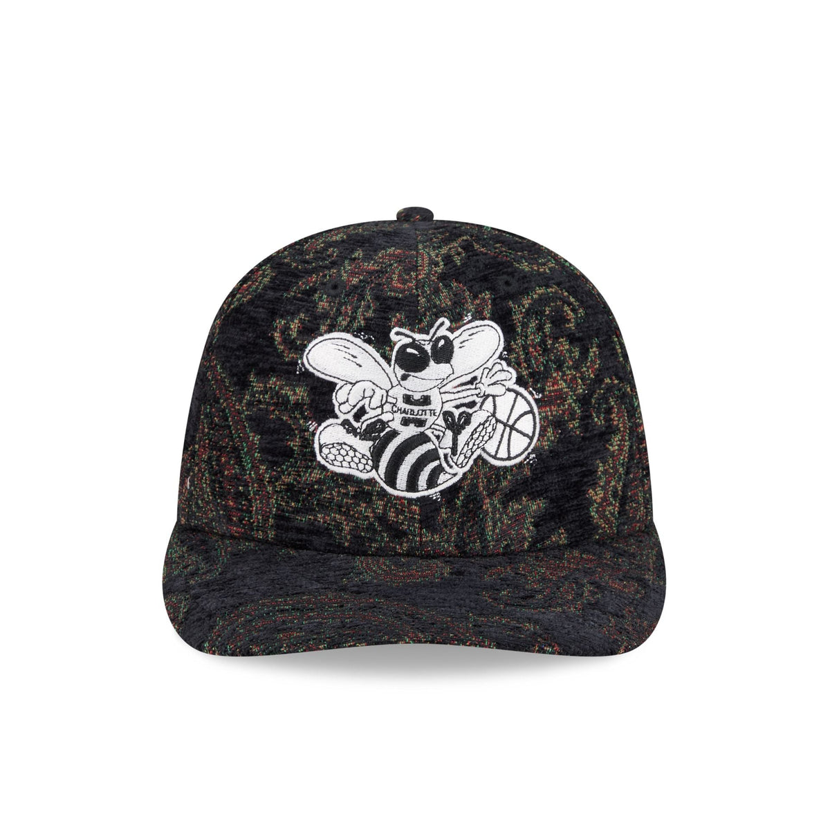 Charlotte Hornets Three Looms Jacquard Chenille 59FIFTY Fitted Hat - Image 2
