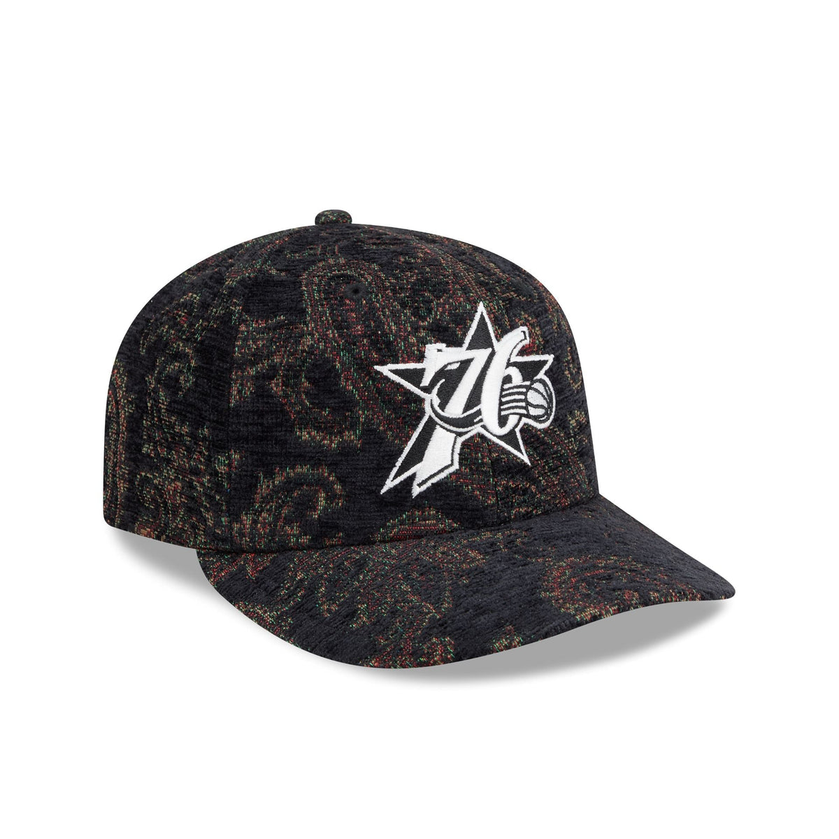 Philadelphia 76ers Three Looms Jacquard Chenille 59FIFTY Fitted Hat - Image 3