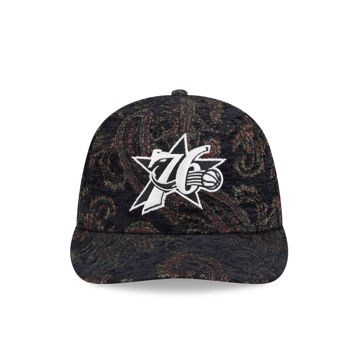 Philadelphia 76ers Three Looms Jacquard Chenille 59FIFTY Fitted Hat - Image 2