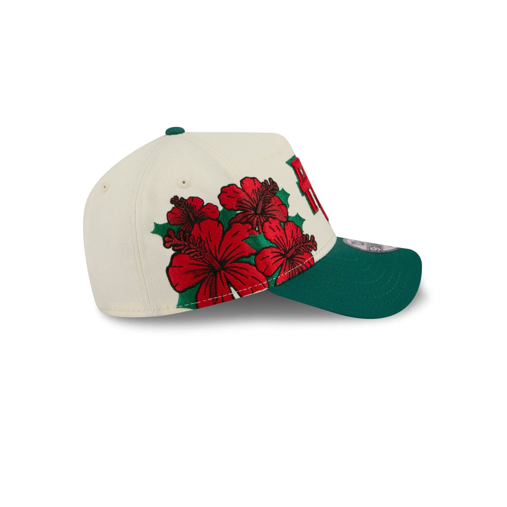 Puerto Rico Red Flower 9FORTY A-Frame Snapback Hat - Image 4