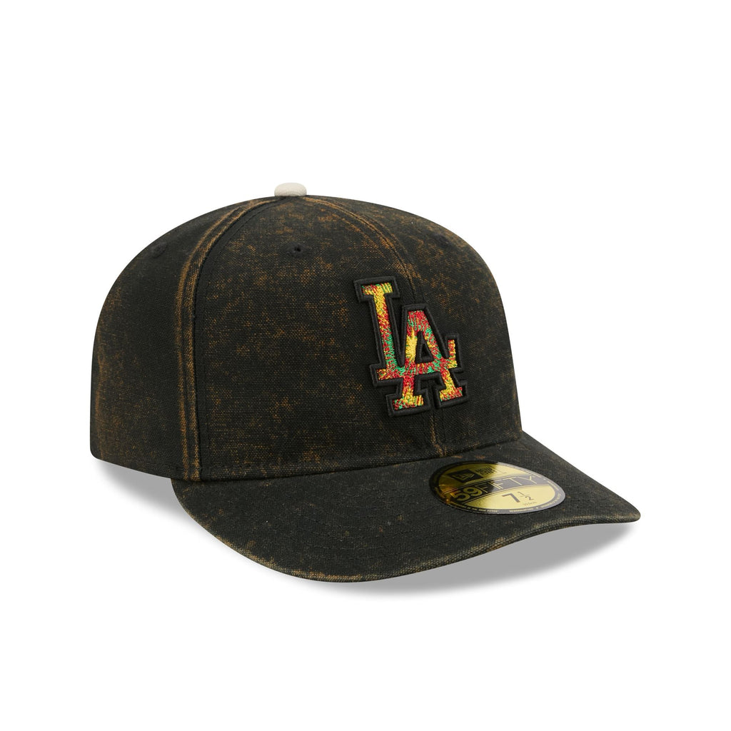 Just Caps Tie Dye Logo Los Angeles Dodgers 59FIFTY Fitted Hat - Image 3