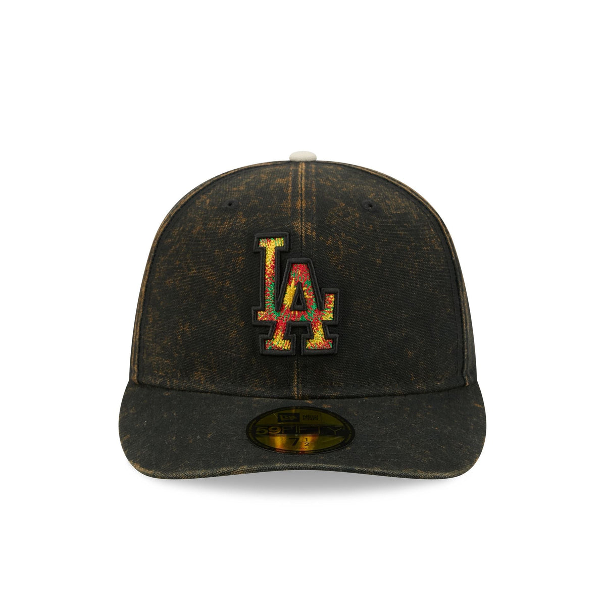 Just Caps Tie Dye Logo Los Angeles Dodgers 59FIFTY Fitted Hat - Image 2