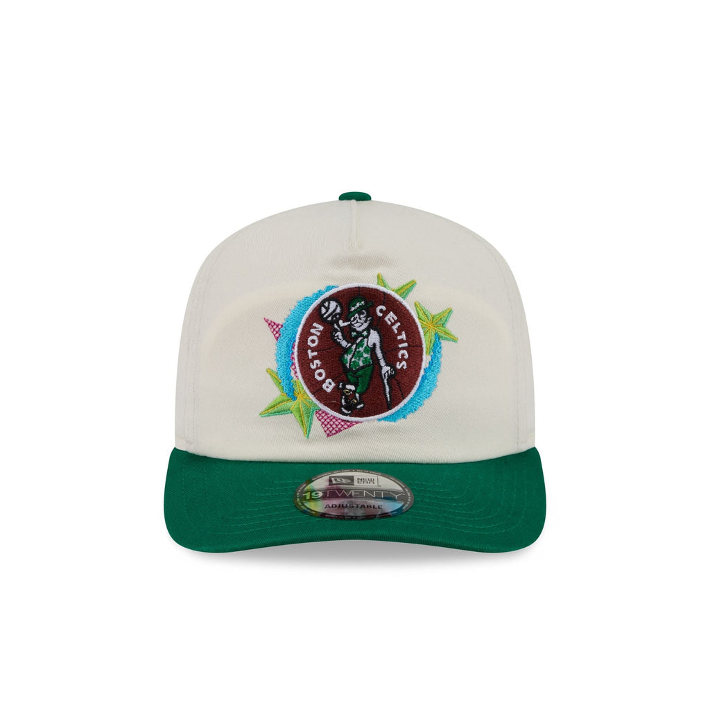 Boston Celtics Hardwood Classics Retro Chrome 19TWENTY Adjustable Hat - Image 2