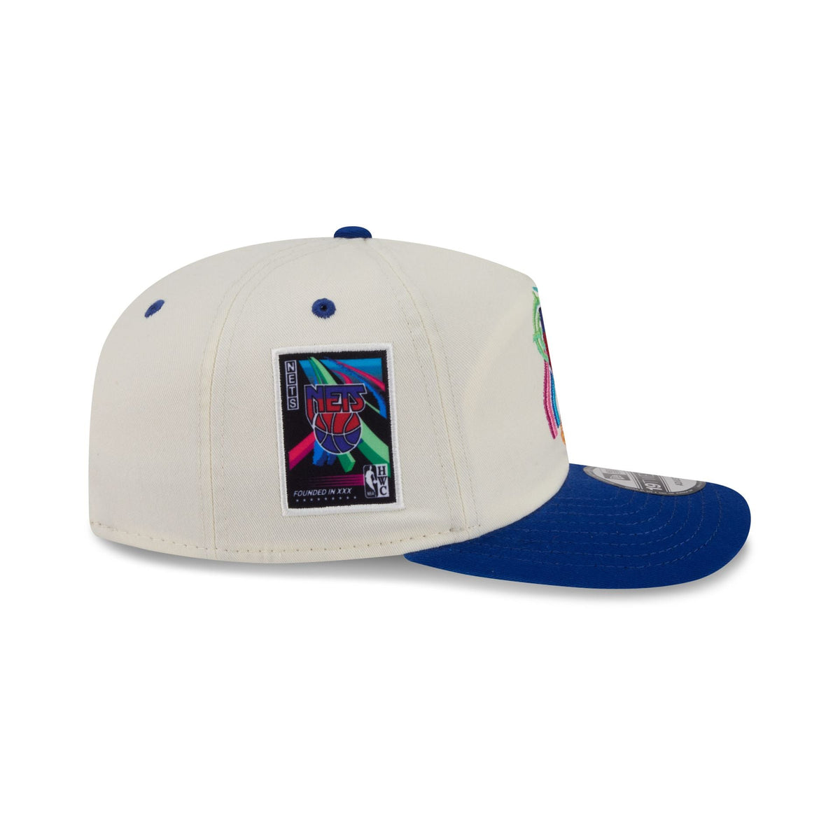 New Jersey Nets Hardwood Classics Retro Chrome 19TWENTY Adjustable Hat - Image 4