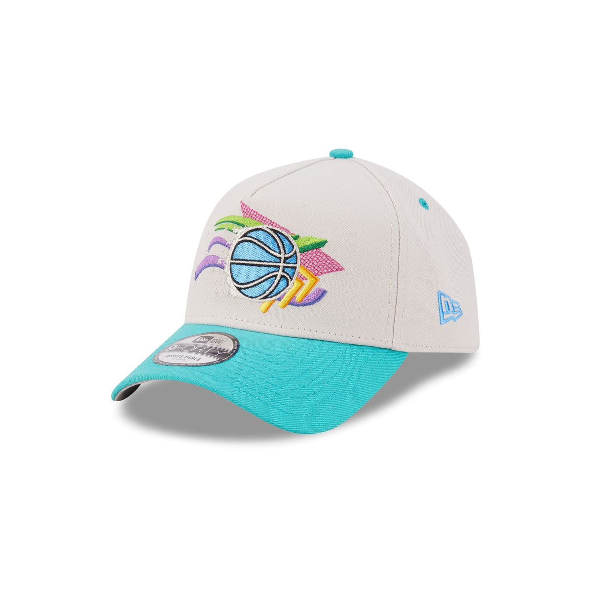Orlando Magic Hardwood Classics Retro Stone 9FORTY A-Frame Snapback Hat - Image 3