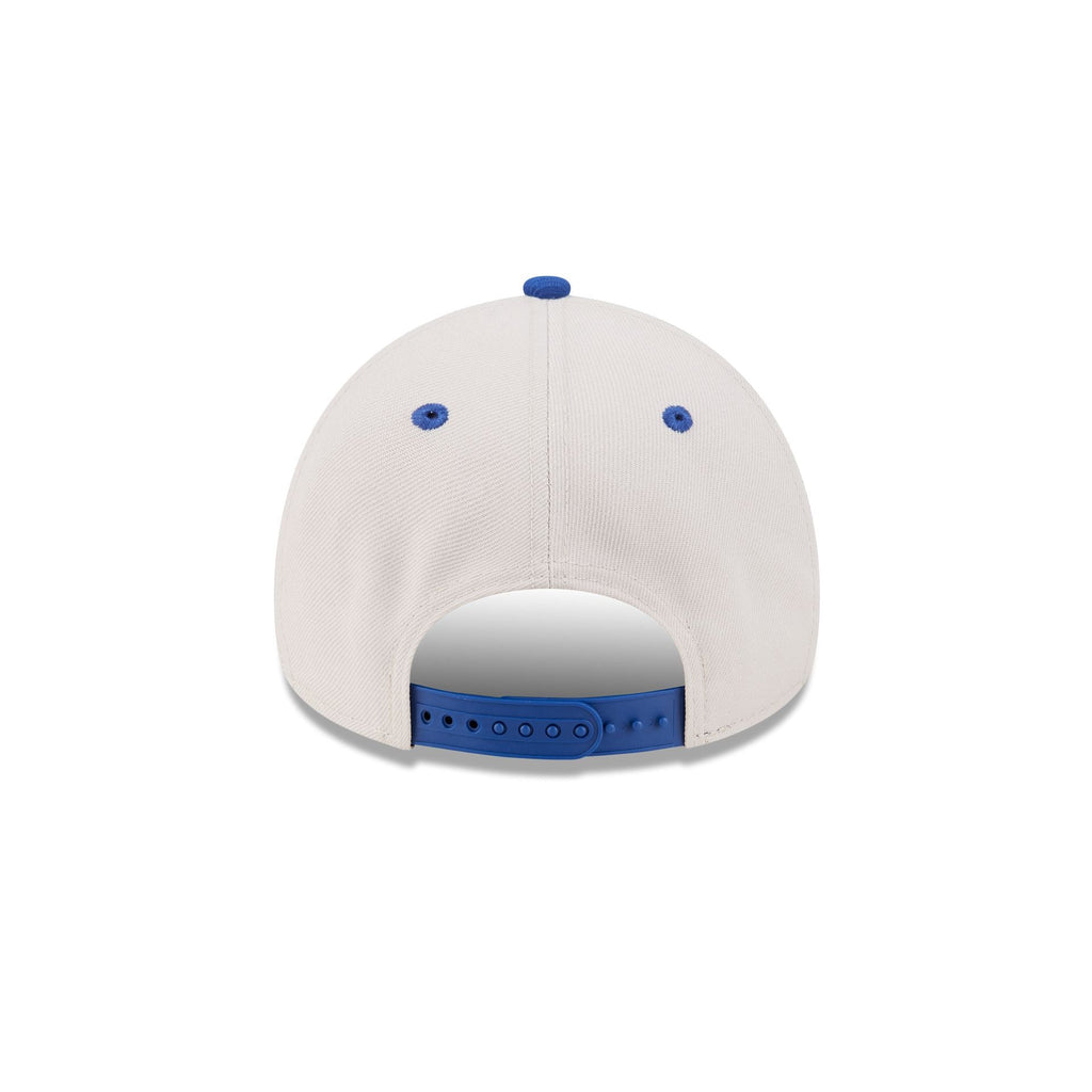 New York Knicks Hardwood Classics Retro Stone 9FORTY A-Frame Snapback Hat - Image 6