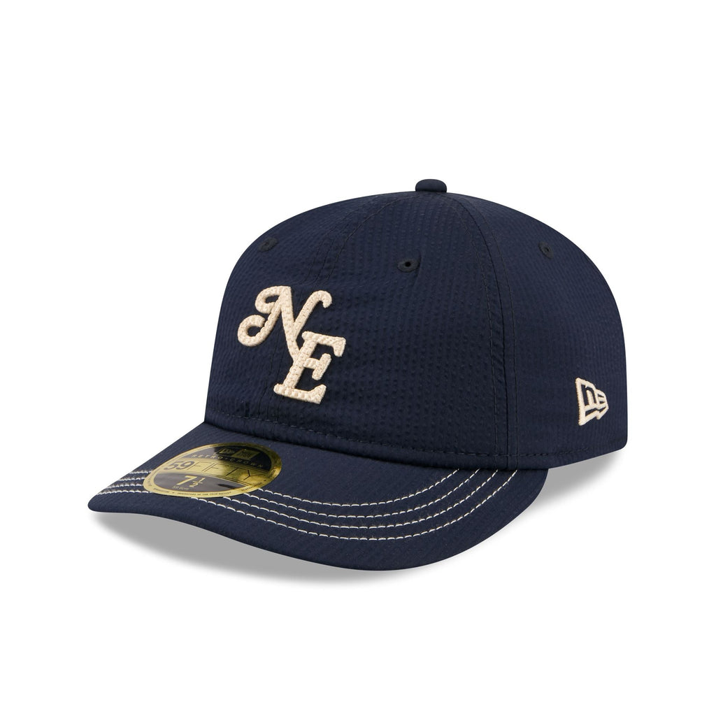 New Era Cap Navy Seersucker Retro Crown 59FIFTY Fitted Hat - Image 3