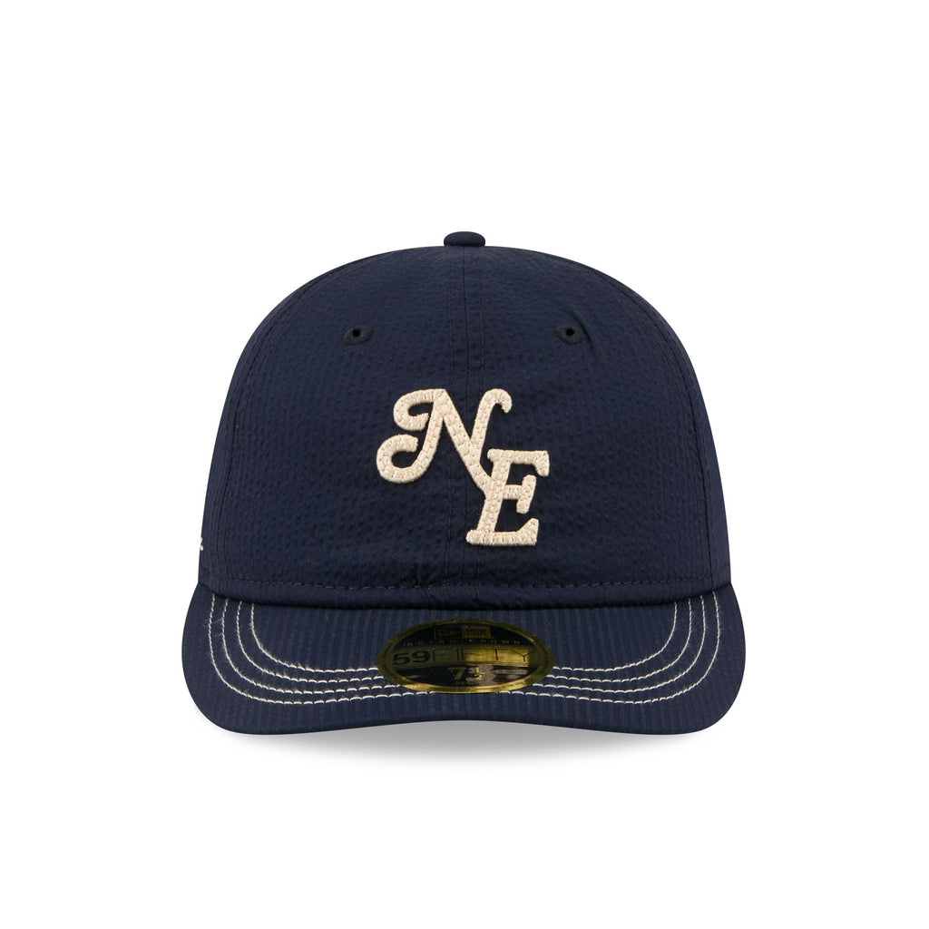 New Era Cap Navy Seersucker Retro Crown 59FIFTY Fitted Hat - Image 2