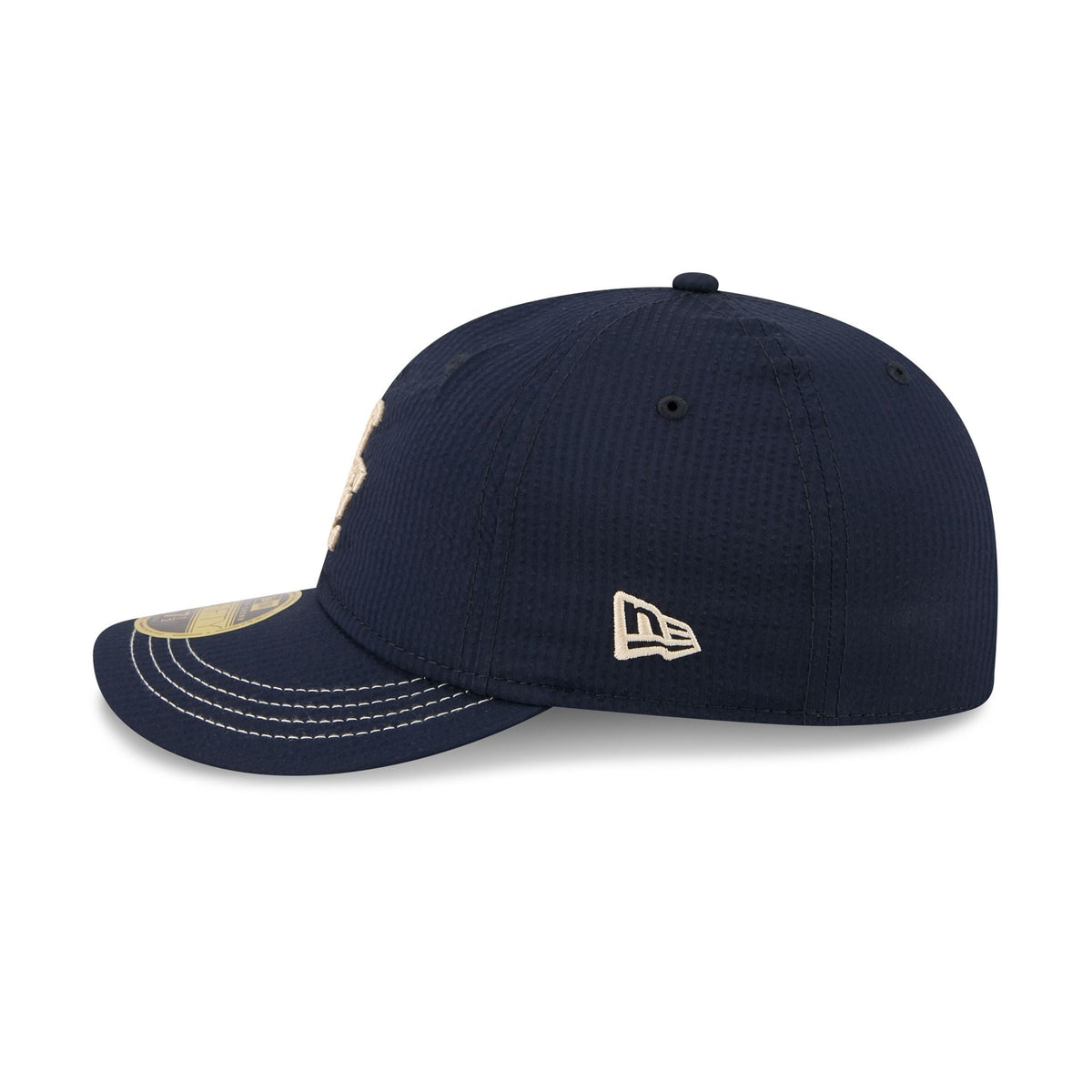 New Era Cap Navy Seersucker Retro Crown 59FIFTY Fitted Hat - Image 5