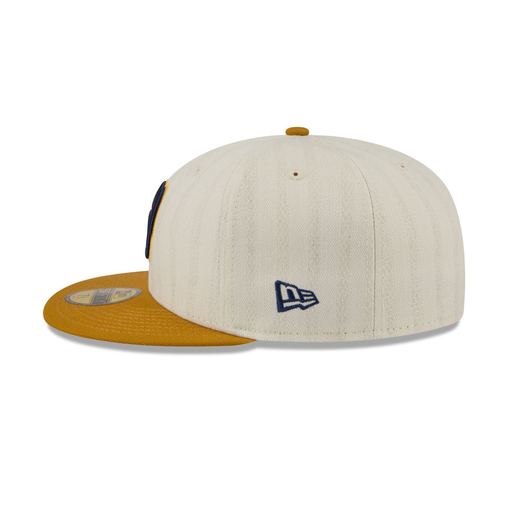 Milwaukee Brewers Chrome Herringbone 59FIFTY Fitted Hat - Image 5