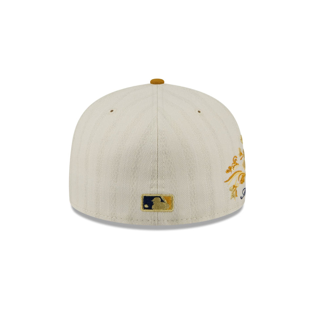 Milwaukee Brewers Chrome Herringbone 59FIFTY Fitted Hat - Image 6