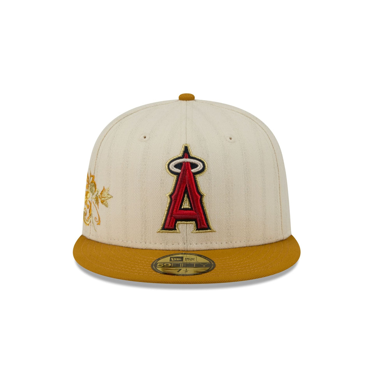 Los Angeles Angels Chrome Herringbone 59FIFTY Fitted Hat - Image 2