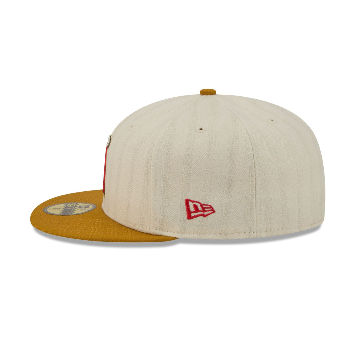 Los Angeles Angels Chrome Herringbone 59FIFTY Fitted Hat - Image 5