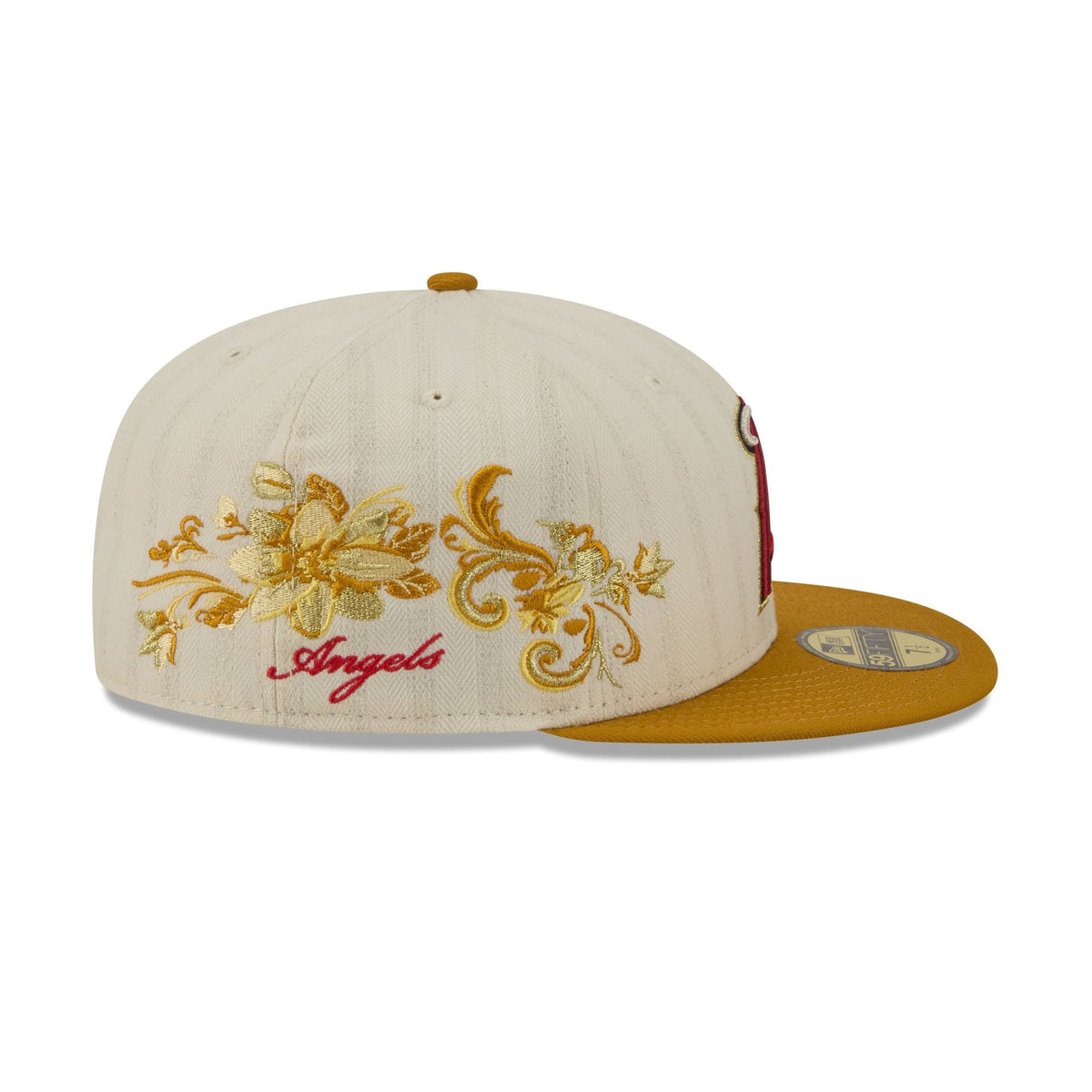 Los Angeles Angels Chrome Herringbone 59FIFTY Fitted Hat - Image 4